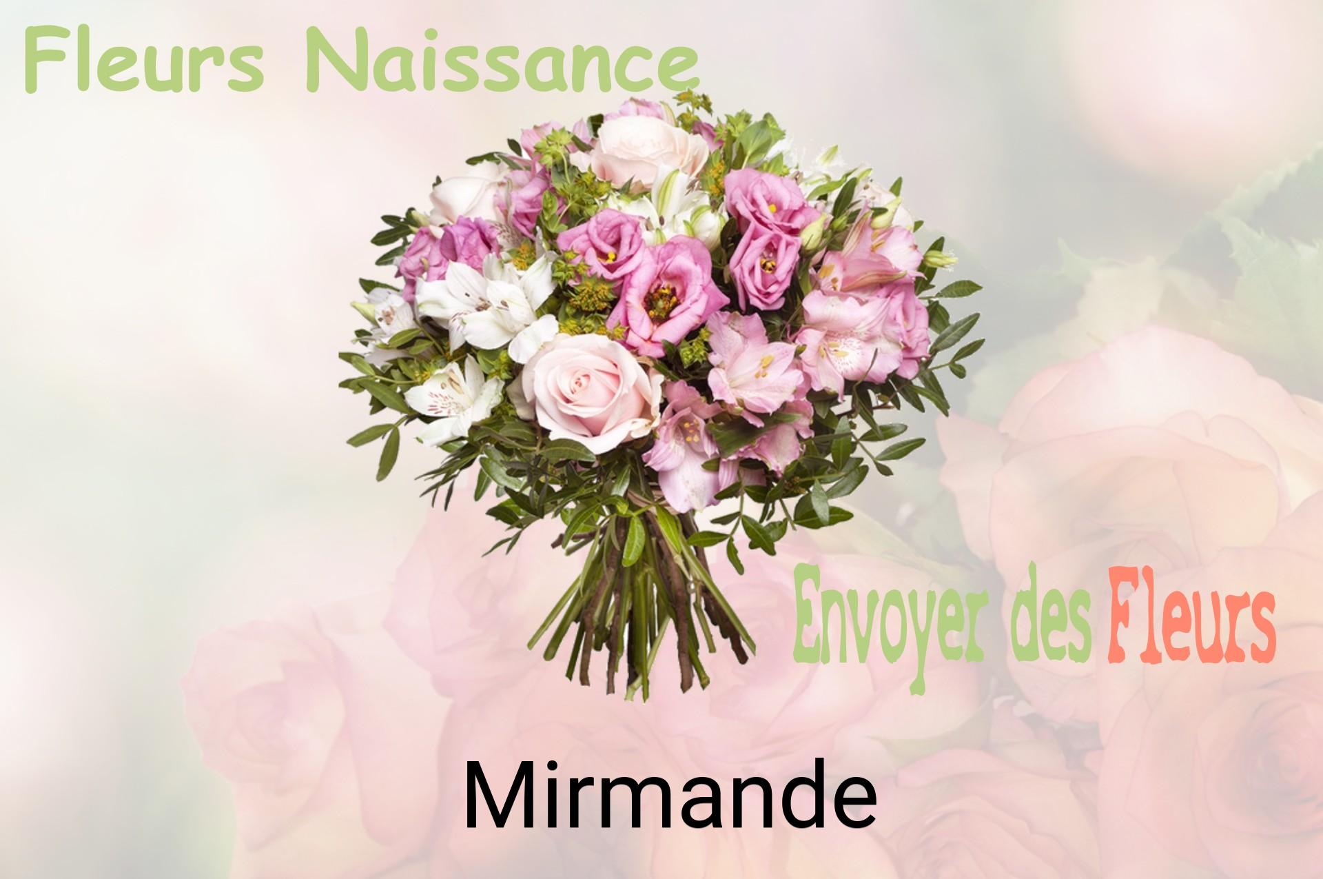Bouquet de fleurs de naissance livré à Mirmande