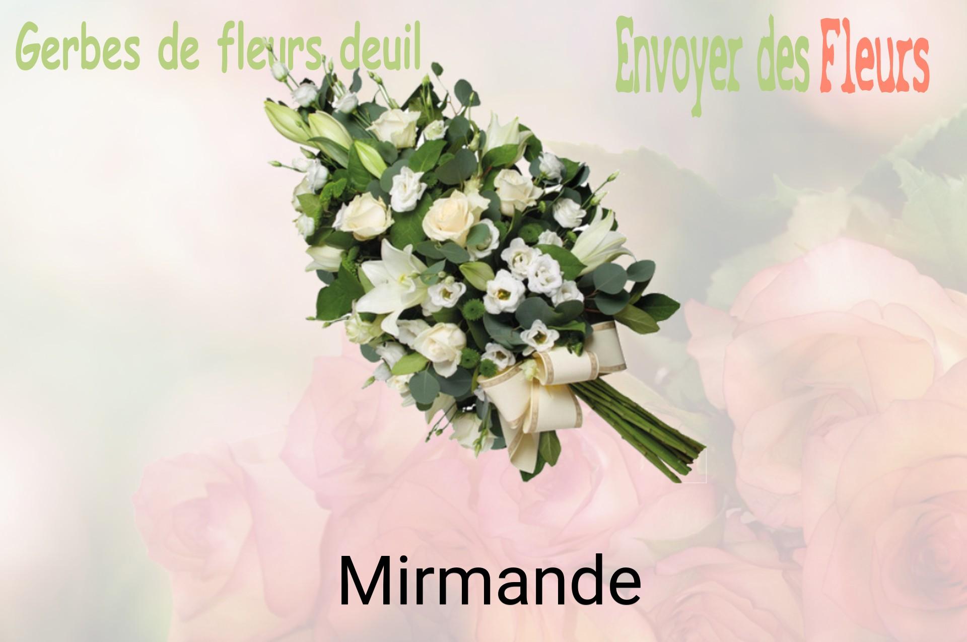 Gerbe de fleurs de deuil livrée à Mirmande